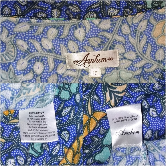 FLASH SALE Arnhem sinta midi dress boho gown marine M 10 blue - Picture 8 of 8